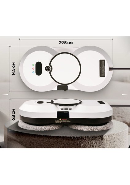 Uzaktan Kumandalı Sıvı Püskürtmeli Cam Silme Robotu