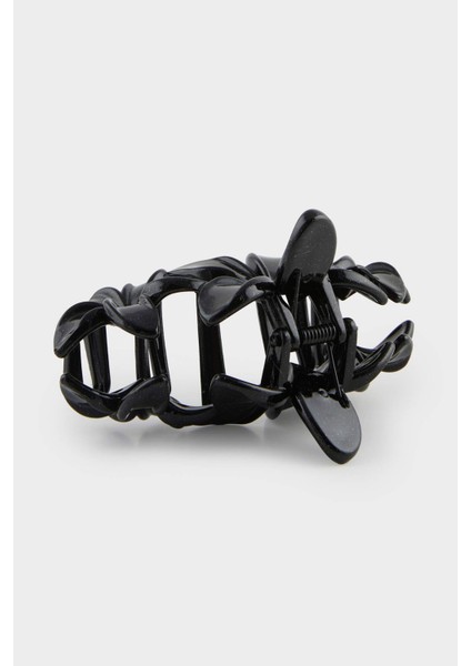 Kadın Siyah Çiçek Mandal Toka F0781AXNS modelleri