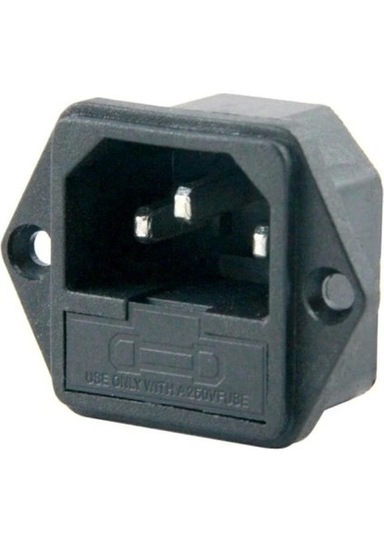 IC-213 C7 Şase Erkek Power Soket Erkek Fuseli Kulaklı (AC04) (5047)