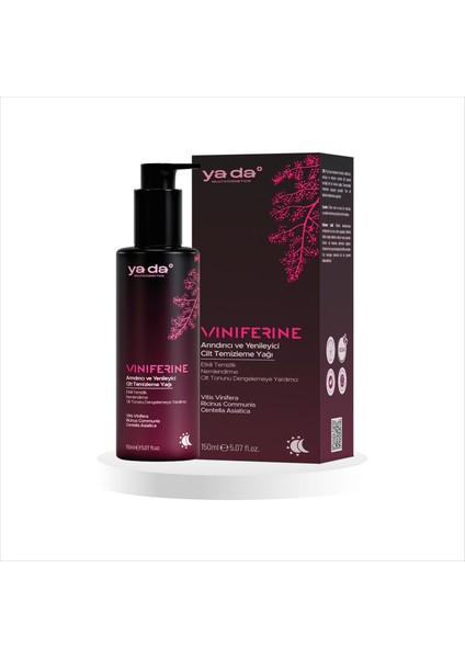 Viniferine Arındırıcı ve Yenileyici Cilt Temizleme Yağı