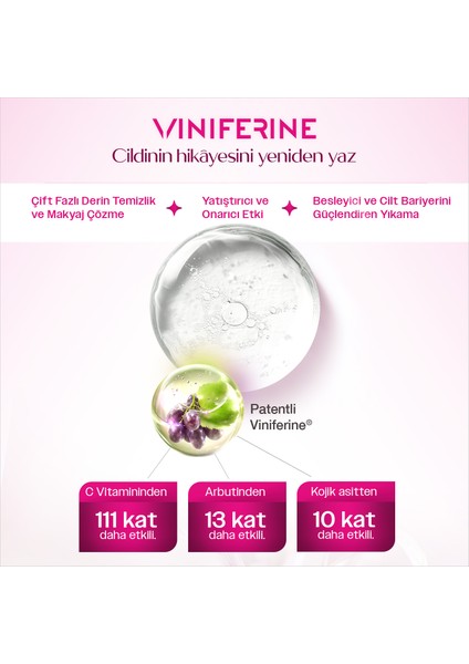 Viniferine Arındırıcı ve Yenileyici Cilt Temizleme Yağı