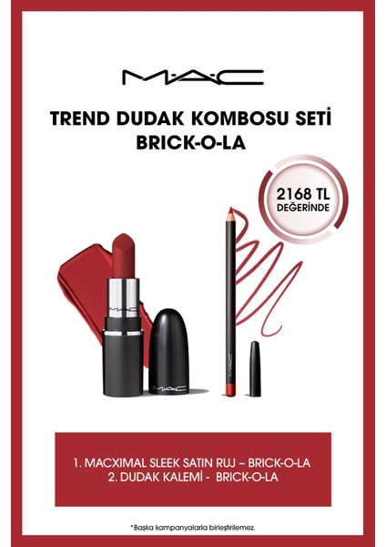 Trend Dudak Kombosu Seti Brıck-O-La