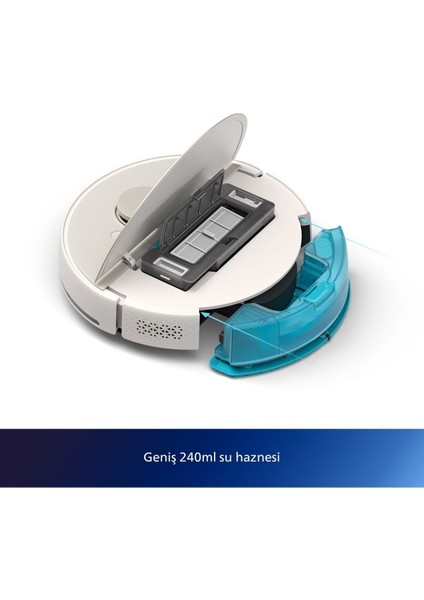 7000 Serisi Homerun Aqua Islak Kuru Robot Süpürge, Sarj Istasyonlu, XU7000/02