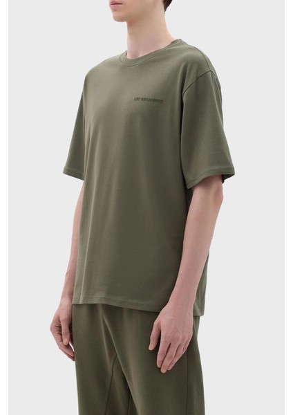 Pamuklu Oversize Bisiklet Yaka T Shirt Erkek T Shirt B23FWCLAMUTS fırsatları