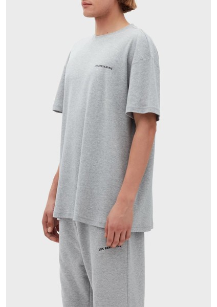 Oversize Bisiklet Yaka % 100 Pamuk T Shirt Erkek T Shirt LB21SSCORMUOT modelleri