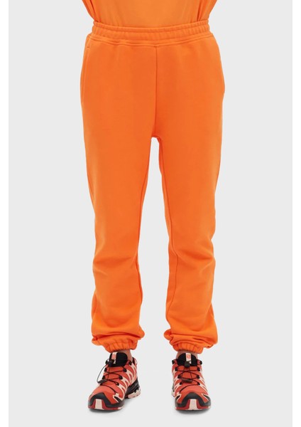 Logolu Regular Fit Elastik Bel Bantlı Cepli % 100 Pamuk Pantolon Bayan Pantolon LB22FWESSFUSP
