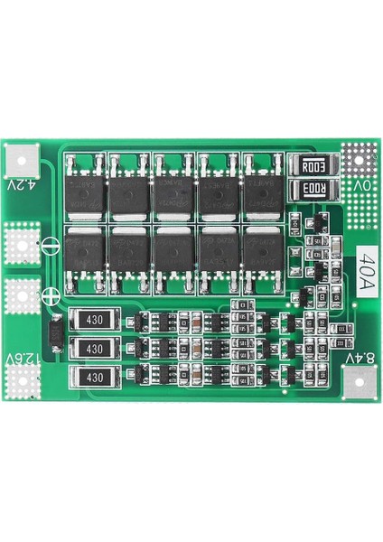 40A Bms 12.6V 18650 Lityum Pil Şarj Koruma Modülü