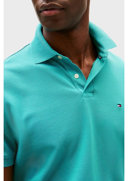 Streç Pamuklu Slim Fit Düğmeli Polo Yaka T Shirt Erkek Polo Yaka T Shirt MW0MW17770 M0C fırsatları