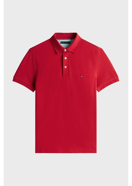 Streç Pamuklu Slim Fit Düğmeli Polo Yaka T Shirt Erkek Polo Yaka T Shirt MW0MW17771 Xld indirimleri