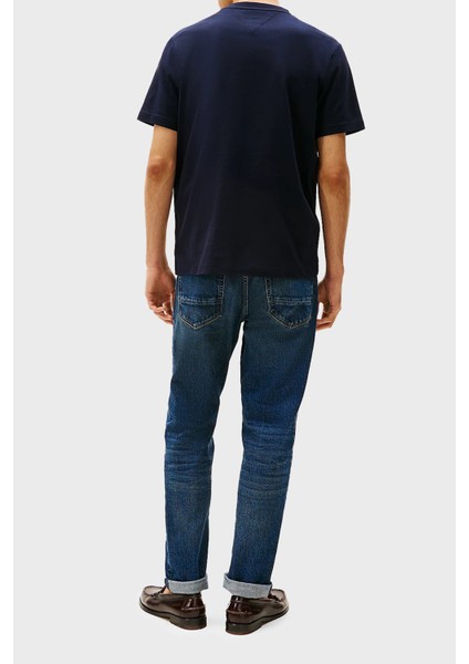 % 100 Pamuk Regular Fit Bisiklet Yaka Logolu T Shirt Erkek T Shirt MW0MW38621 Dw5
