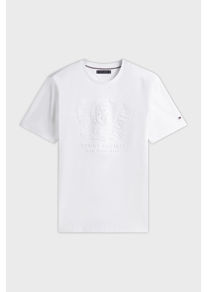 Pamuk Regular Fit Kabartma Logolu T Shirt Erkek T Shirt MW0MW39168 Ybr