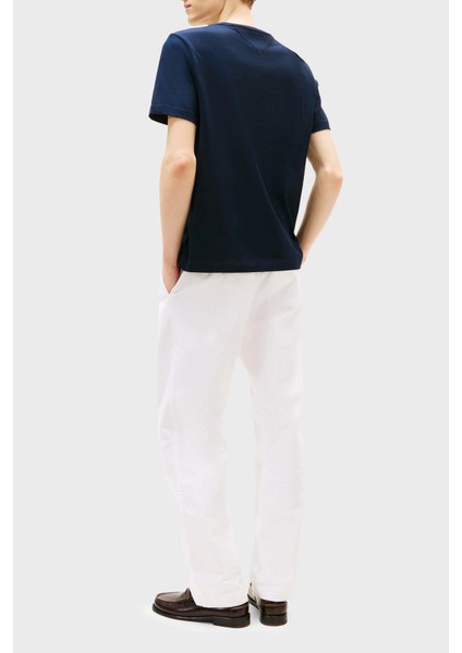% 100 Pamuk Regular Fit Bisiklet Yaka Logolu T Shirt Erkek T Shirt MW0MW39256 Dw5