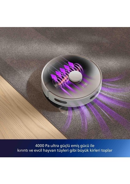 XU3000/02 Beyaz Robot Süpürge