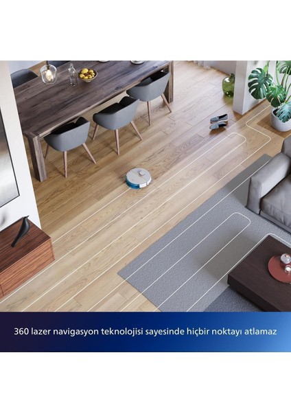 XU3000/02 Beyaz Robot Süpürge