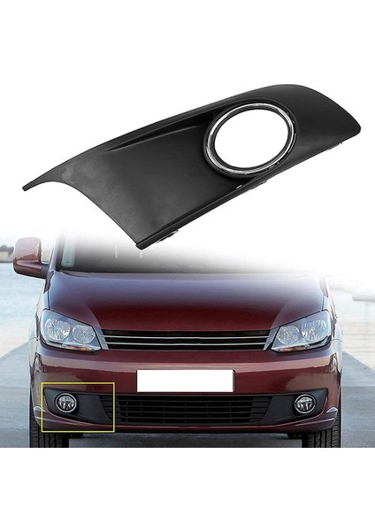 Krom Araba Ön Tampon Sağ Sis Lambası Sis Lambası Havalandırma Izgarası Izgara Kapağı -Touran Caddy 2010-2015 2K5853666A (Yurt Dışından)