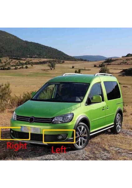 Krom Araba Ön Tampon Sağ Sis Lambası Sis Lambası Havalandırma Izgarası Izgara Kapağı -Touran Caddy 2010-2015 2K5853666A (Yurt Dışından)