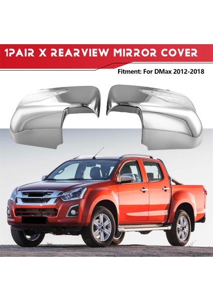 Sinyal Lambaları ile Dikiz Aynası Kapağı Kapı Kanat Aynası Muhafazası Yan Ayna Lambaları Isuzu Dmax D-Max 2012-2018 (Yurt Dışından)