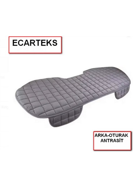 Land Rover Vogue Ecarteks Soft Ortopedik Cepli Oto Kılıf- Minder Seti (3 Parça) Antrasit