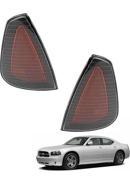 Far Köşe Lambaları Ampulsüz Dönüş Sinyal Lambaları Otomotiv Dodge Challenger Charger 06-10 4806219AD 4806218AD (Yurt Dışından)