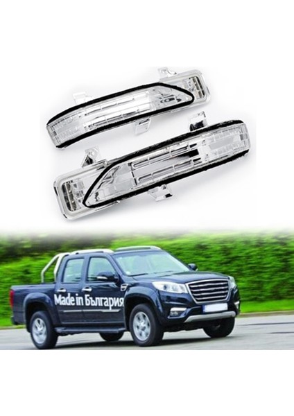 Araba Sağ Dikiz Aynası Dönüş Sinyali Gösterge Işığı Kapı Aynası Flaşör Lambası Great Wall Pickup Wingle 6 Için (Yurt Dışından)