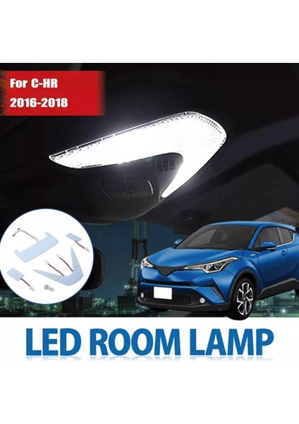 Toyota C-Hr NGX50 ZYX10 Için LED Araba Tavan Iç Aydınlatma Okuma Kabini Harita Lambası Ampul Kiti (Yurt Dışından)