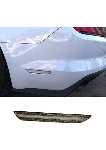 1 Çift Şeffaf Lens Kırmızı LED Arka Yan Işaret Lambası Ford-Mustang 2015-2022 Arka Çamurluk Tampon Dönüş Sinyal Lambalarını Değiştirin (Yurt Dışından)