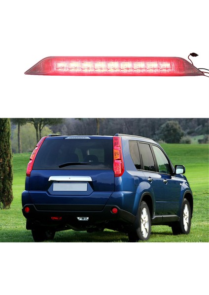 Nissan X-Trail T31 2008-2013 LED Arka Fren Lambası Için Kırmızı Yüksek Montajlı 3. Fren Lambası Lambası 26590-JG00F (Yurt Dışından)