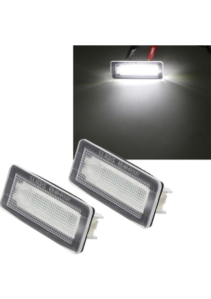2 Adet Araba LED Plaka Etiket Lambası Benz Smart Fortwo Coupe Convertible 450 451 W450 W453 LED Plaka Lambası (Yurt Dışından)