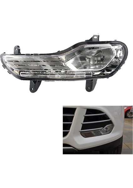 Ford Escape Kuga 2013-2016 Için Araba Ön Sol Drl Sis Lambası Otomatik Sürüş Lambası Gündüz Farı Tampon Lambası (Yurt Dışından)