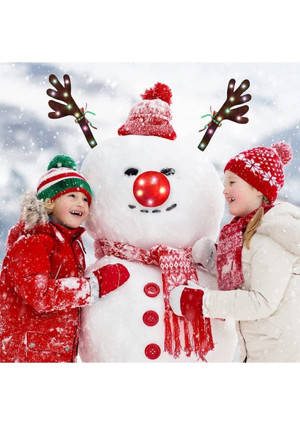 Araba Ren Geyiği Boynuzları, LED Işıklı Boynuzlar Araç Kiti, Ren Geyiği Araç Kiti Boynuzları, Burun, Kuyruk, Araba Için Noel Süslemeleri (Yurt Dışından) fırsatları