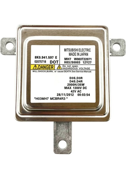 Xenon Balast Hıd Işık Kontrol Ünitesi Bilgisayar Modülü-Audi Xenon Balast 8K0941597E 8K0.941.597 (Yurt Dışından)
