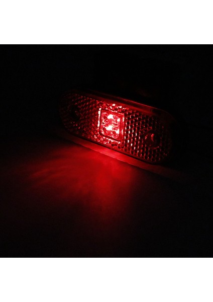 10 Adet 4 LED 24V Yan Sinyal Lambası Dönüş Sinyali Arka Kuyruk Gümrükleme Lambası Araba Kamyon Traktör Rv Römork Pikap Sarı (Yurt Dışından)