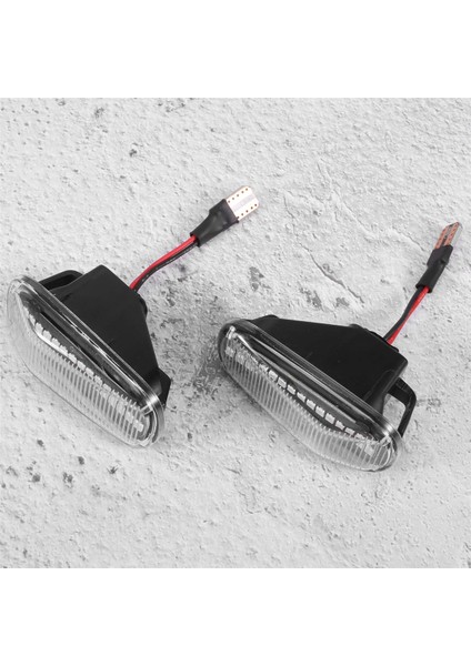 Araba LED Dinamik Yan Işaretleyici Sinyal Lamba Işığı Dönüş Lambası Honda Accord Civic Acura Cr-V Fit Jazz Odyssey Beyaz (Yurt Dışından)