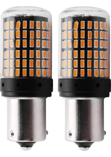 Adet Süper Parlak Hiper Flaş Yok 1156 Canbus Araba LED Işığı BAU15S PY21W 144SMD 3014 Çip Araba LED Dönüş Sinyali Geri Vites Stop Lambası LED Yedek Ampuller (Yurt Dışından)
