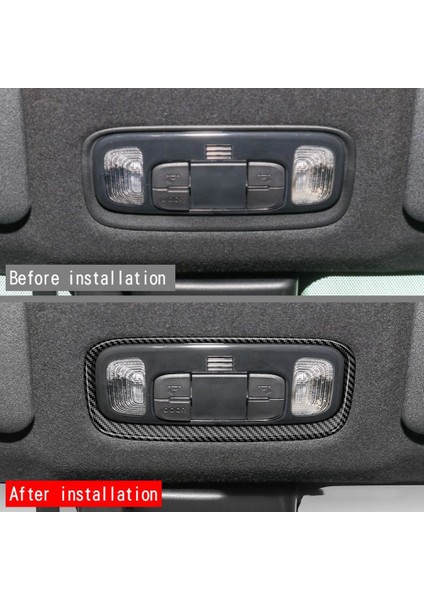Araba Karbon Fiber Okuma Lambası Çerçeve Paneli Dekoratif Kapak Çıkartmalar Toyota Yarıs/yarıs Cross/gr Yarıs 2020-2023 (Yurt Dışından) indirimleri