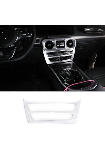 Mercedes Benz G Sınıfı Için W463 2019 2020 Araba Merkezi Kontrol CD Modu Paneli Çerçeve Kapak Trim Etiket Aksesuarları, Gümüş (Yurt Dışından) fiyatları