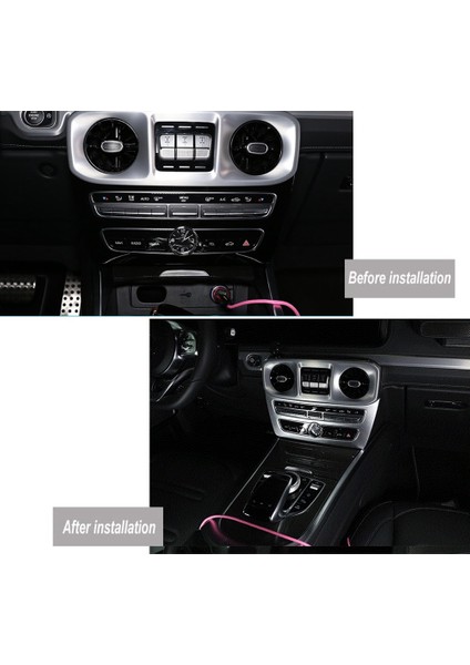 Mercedes Benz G Sınıfı Için W463 2019 2020 Araba Merkezi Kontrol CD Modu Paneli Çerçeve Kapak Trim Etiket Aksesuarları, Gümüş (Yurt Dışından) modelleri