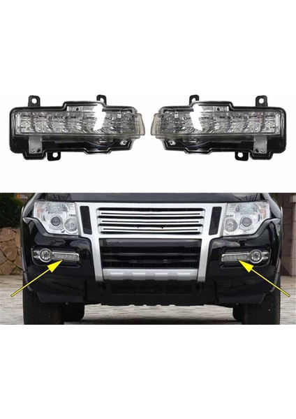 Mitsubishi Pajero Montero 8312A020 B Için Otomobil Gündüz Farları, Dönüş Sinyalleri, Tampon Sis Farları (Yurt Dışından) indirimleri