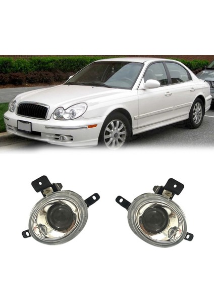 1 Çift Araba Ön Tampon Sis Farları Montajı Sürüş Lambası Sis Farı Hyundai Sonata 2003 2004 2005 2006 2007 (Yurt Dışından)