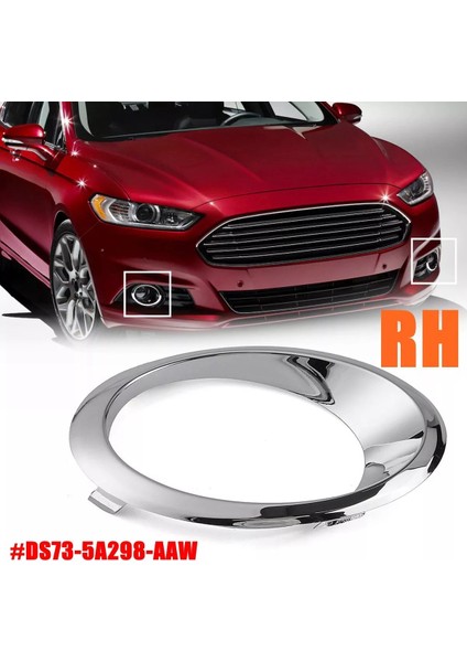 Ford Mondeo 2013-2016 DS7Z17E810AA Sağ Için Krom Sis Aydınlatma Kapağı Çerçeve Trim Halkası (Yurt Dışından)