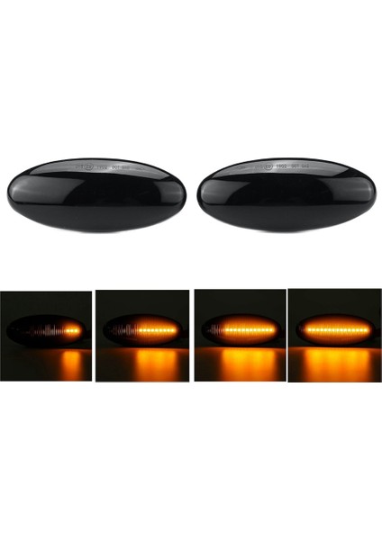 Nissan Navara D22 NP300 1998-2005 Datsun Frontier Fiera Için LED Dinamik Ön Çamurluk Yan Işaret Lambası Dönüş Sinyal Lambası (Yurt Dışından)