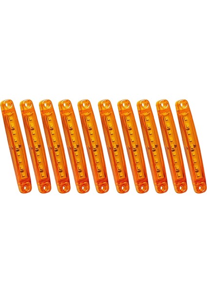 10 Adet Amber 9 LED Mühürlü Yan Işaretleyici Park Lambası Sinyal Işığı 12V Araba Kamyon Römork Kamyon Için (Yurt Dışından)