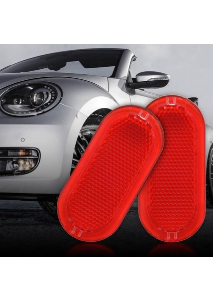 2 Adet Kırmızı Iç Kapı Paneli Uyarı Işığı Kapağı Reflektör Polo Beetle Caddy Touran 6Q0947419 (Yurt Dışından)