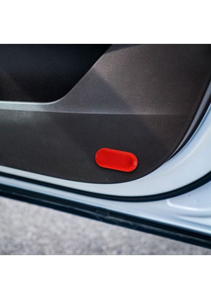 2 Adet Kırmızı Iç Kapı Paneli Uyarı Işığı Kapağı Reflektör Polo Beetle Caddy Touran 6Q0947419 (Yurt Dışından)