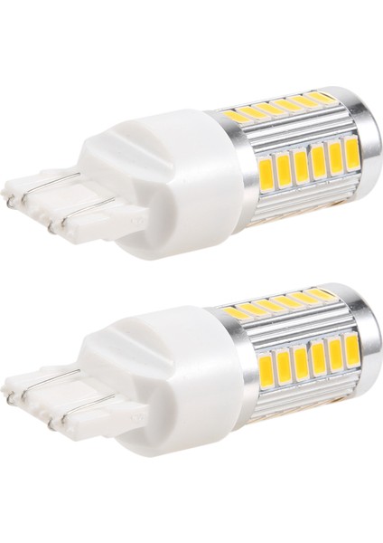 7443, T20 LED Ampuller Amber Sarı 900 Lümen Süper Parlak Dönüş Sinyalleri Işığı Fren Durdurma Park Işığı Yedekleme Geri Işığı Kuyruk Ampulü (2'li Paket) (Yurt Dışından)