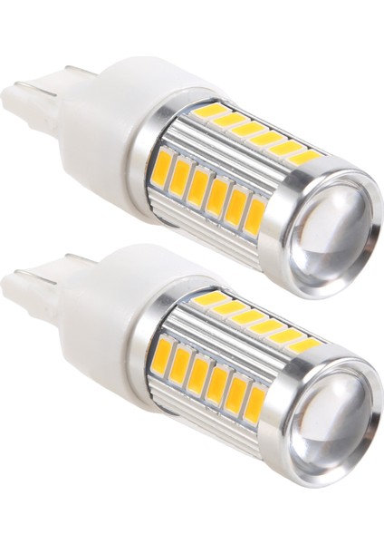 7443, T20 LED Ampuller Amber Sarı 900 Lümen Süper Parlak Dönüş Sinyalleri Işığı Fren Durdurma Park Işığı Yedekleme Geri Işığı Kuyruk Ampulü (2'li Paket) (Yurt Dışından)