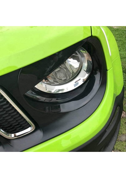 Angry Eyes Ön Far Çerçeveleri Trim Kapağı Jeep Renegade 2015 2016 2017 2018 (Siyah) (Yurt Dışından) indirimleri
