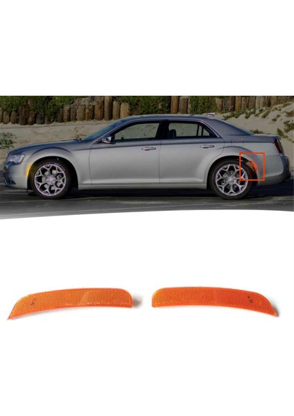 Araba Arka LED Yan Işaret Işıkları 68213845AD 68213844AD Chrysler 300C 2015-2022 Dönüş Sinyal Lambası Için (Yurt Dışından)