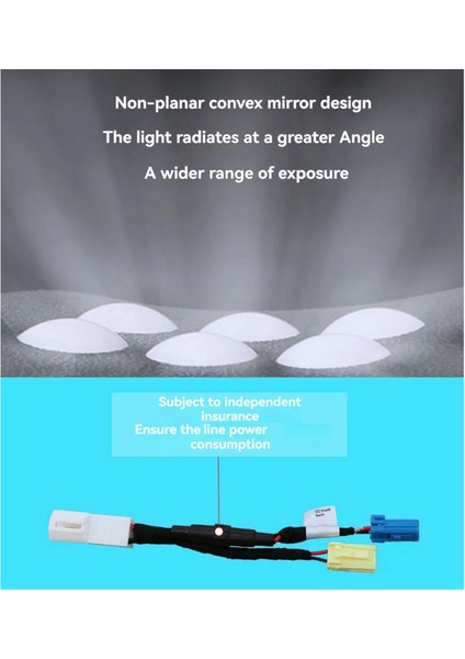 Toyota Corolla Cross 2019 2020 2021 Için Araba Bagaj Lambası LED Retrofit Iç Okuma Lambası Arka Kuyruk Kutusu Lambası (Yurt Dışından)