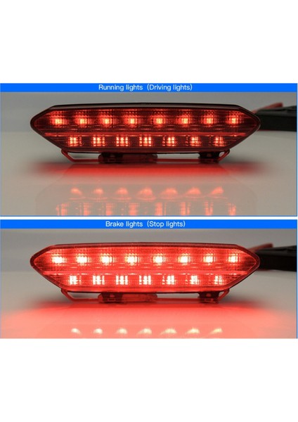 Atv LED Arka Lambaları Fren Durdurma Lambası Arka Lambası 5TG-84710-21-00 Yamaha Yfz 450 YFZ450 2006-2009 Arka Stop Lambası Siyah (Yurt Dışından)